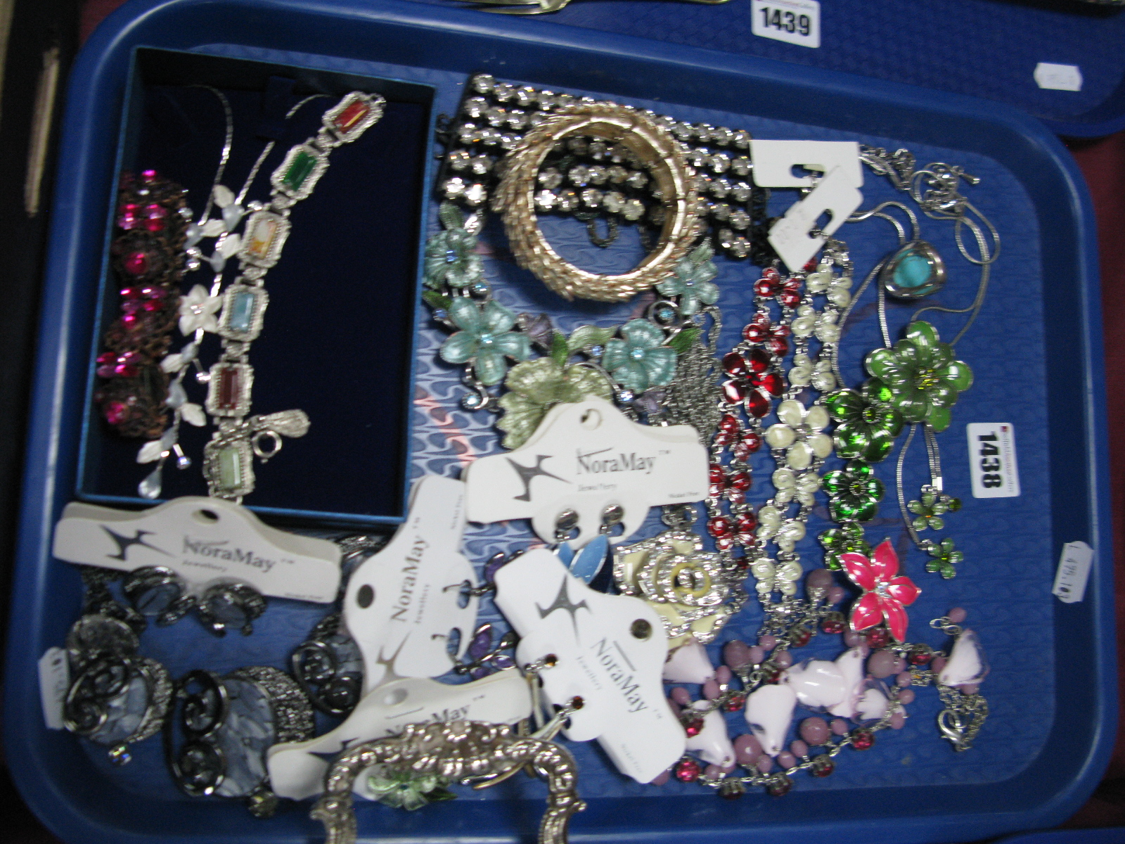 Nora May and Other Modern Costume Jewellery, including necklaces, earrings, dress ring, etc:- One