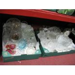 Quantity of Glassware, to include Babycham's, decanter:- Two boxes