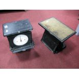 Belmount Scales, with drop mirror front; another ball bearings personal weighing machine, lacking