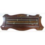 E.J. Riley Ltd Accrington Mahogany Wall Mounting Scoreboard.