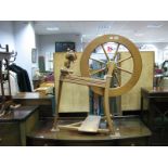 A XX Century Hardwood Spinning Wheel