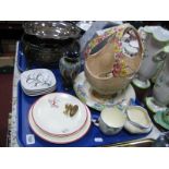 Arthur Wood Basket, Crown Devon, Leaping deer plates, Bourne Denby dishes, Doulton stoneware,