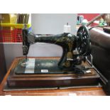 Late XIX Century Singer Sewing Machine, (cased).