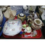 Austrian Porcelain Basket, Japanese bowl, ginger jar, etc:- One Tray