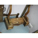 Early XX Century Brass Fender, together with a XIX Century dressing table (no mirror), and a