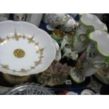 Minton 'Vanessa' Dishes, Carlton basket, Hammersley jug, other ceramics:- One Tray