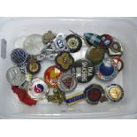 A Collection of Assorted Badges, including Civil Defence Corps, "Treasurer", ARP C&J Hampton Ltd,