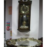 President Wall Clock; plus two wall mirrors (2)