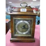 Elliot of London Walnut Cased Carriage Clock, on brass bun feet.