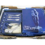Viners Love Story Stainless Steel Cutlery, (boxed) seven piece place set, fruit spoons, pastry