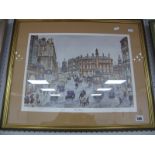 George Cunningham (Sheffield Artist), 'The Moorhead', limited edition colour print of 250, 30 x 41.