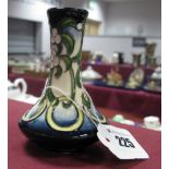 A Moorcroft Five Gold Rings Vase from the Twelve Days of Christmas Series, shape 62/4, 10.5cm high.