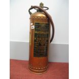 Waterloo Water Type Gas Pressure Fire Extinguisher, type D.B.2, made in 1962