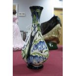 A Moorcroft Otley Bluebell Vase, shape 80/6, number edition 203, 16.5cm high.