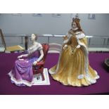 A Royal Worcester Figure Queen Elizabeth I in Coronation Robes, CW 699; Royal Doulton 'The Young