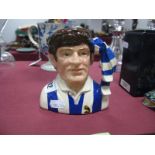 A Royal Doulton Football Supporters Character Jug, gold signed by Nigel Worthington, 14/9/93, in