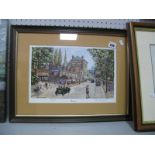 George Cunningham, Signed Limited Edition Print of Ranmoor, 92 of 500, signed lower right.