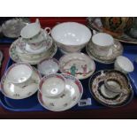 Crown Derby XIX and XX Century Teaware, Coalport cabinet cup and saucer, tea bowls, etc:- (some