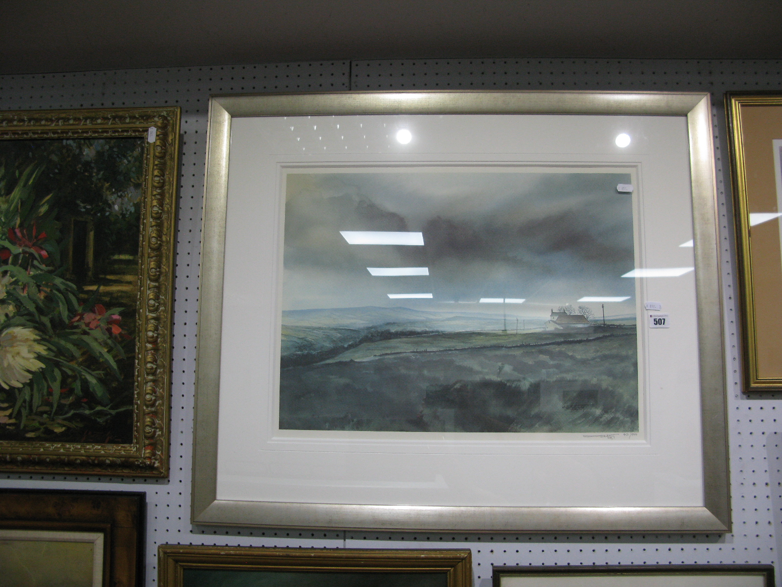 Ashley Jackson, Black Clouds Over Remote Farmhouse, limited edition colour print of 250, 39.5 x