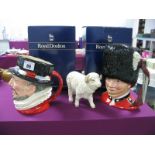 Two Royal Doulton Character Jugs, 'The Guardsman' D6755 and 'Beefeater' D6206, (both boxed) and a
