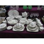 A Large Quantity of Wedgwood 'Kutani Crane' Tea and Dinner Wares, including tea and coffee pot,