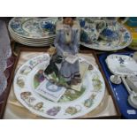 A Rockingham China Figure of Beatrix Potter, no. 207 of a limited edition of 750; together with a