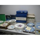 A Collection of Christmas Plates, including Wedgwood Jasperware, Aynsley, Royal Grafton, Spode,