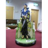 Peggy Davies Celebration Figurine, artist proof by Victoria Bourne, blue colourway (one off)