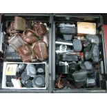 Cameras - Mamiya nc100 S, msx500, 500 tl Voigtlander Vito CL, Vito B plus others, accessories,