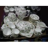 Wedgwood 'Wild Strawberry' Eight Place Tea and Coffee Wares, (approximately thirty-eight pieces).
