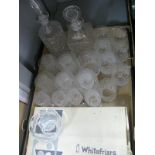 Whitefriars Sundaes (6), in original box, two decanters, drinking glasses:- One Box