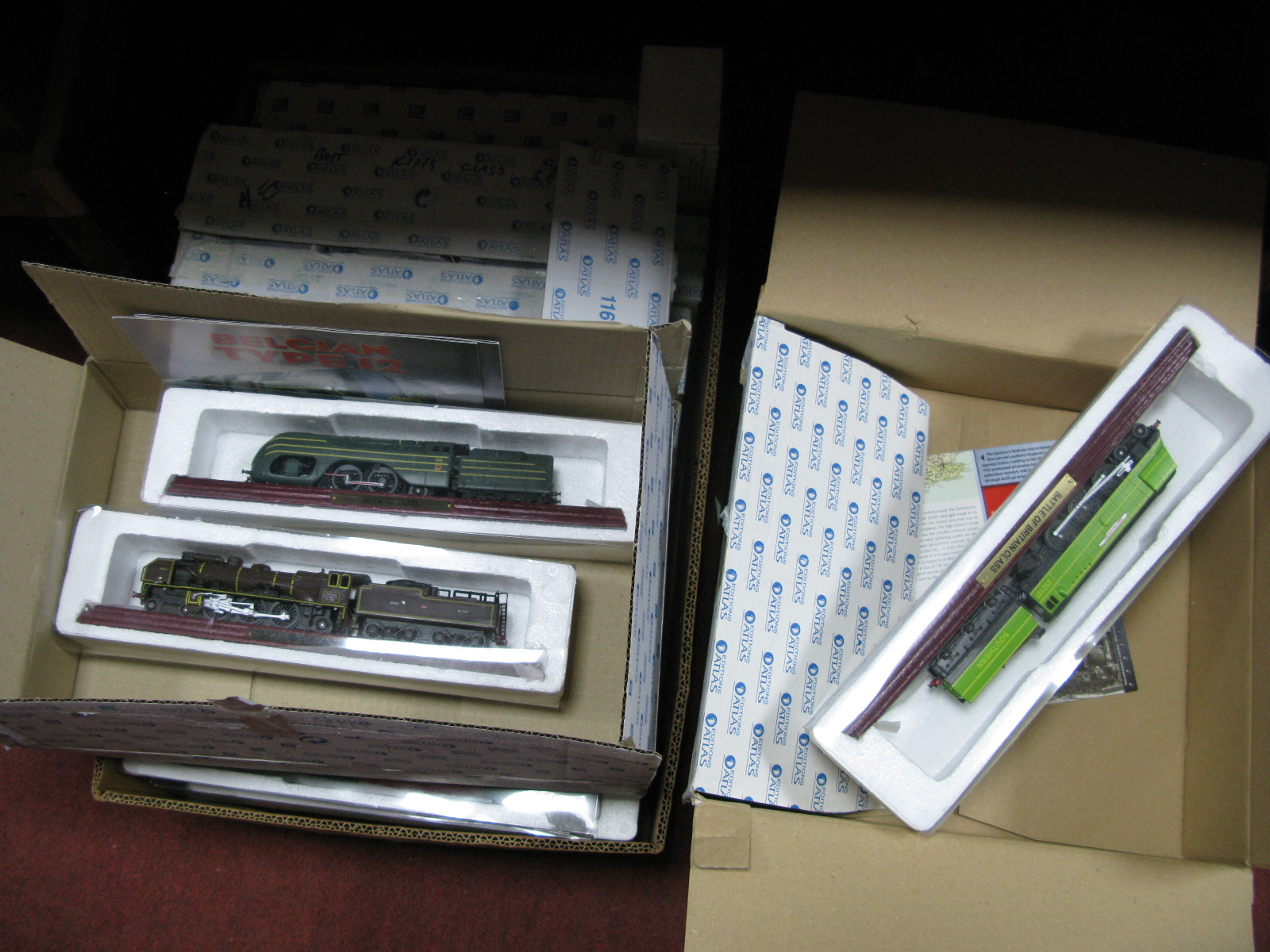 A Quantity of Atlas Editions Trains, mainly boxed:- Two Boxes