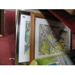 A Quantity of Ruth Lamb, (Sheffield Artist), Original Artwork:- One Box