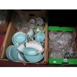 Poole Twin Tone Tea and Dinner Wares, carafe, wines, bachelors teapot, etc:- Two Boxes