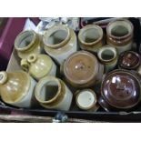 Stoneware Storage Jars, stoneware jugs, etc:- One Box