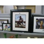 Pele Autograph, unverified, blue marker signed on player print, 24.5 x 19.5cm, Paolo Di Canio signed