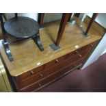 A Stag Three Heights Chest of Drawers, and a bedside table. (2)