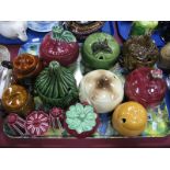 Sylvac Condiment Holders, to Include beetroot, apple sauce, Szeiler, other ceramics:- One Tray