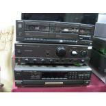 Technics Stereo Amplifier, Technics five disc cd changer, Technics twin cassette deck, Bush P00