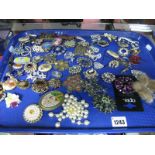 A Collection of Assorted Costume Brooches:- One Tray