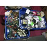 A Mixed Lot of Assorted Costume Jewellery, including "925" and other earrings, beads. rings,
