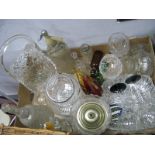 Hardy & Martin of Staveley Chesterfield Soda Syphon, poison bottles, glassware, etc:- One Box
