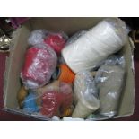 A Box of Wool, spools, thread, etc.