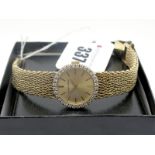 Bueche-Girod; A 9ct Gold Cased Diamond Set Ladies Wristwatch, the signed dial with baton markers,