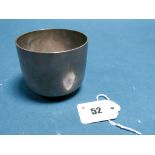 A Hallmarked Silver Tumbler Cup, George Gilliam, London 1899, of plain design, 7cm deep, 8.2cm