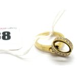 Garrard & Co; A Modern 18ct Gold Diamond Set Ring, of openwork design, set throughout with uniform