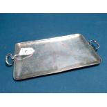 A Twin Handled Tray, John Wakelin & William Taylor (makers mark struck four times), of plain