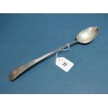 A Hallmarked Silver Old English Pattern Basting Spoon, TN, London 1787, 30.2cm long.