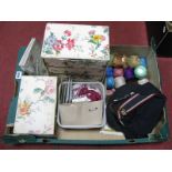 Cottons, Thimble Holder, Red Cross Cap, etc:- One Box.