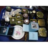 'Halcyon Days' Pill Box, boxed, china thimbles, NCS trinket boxes, Mason's china retailers